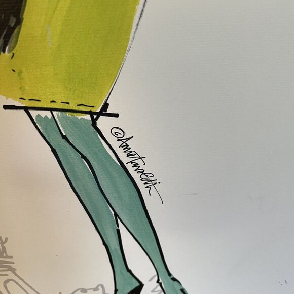 Anne Tavoletti Feminine Art Colorful Fashion II Paris, Colorful Fashion IV Rome - Picture 3 of 16